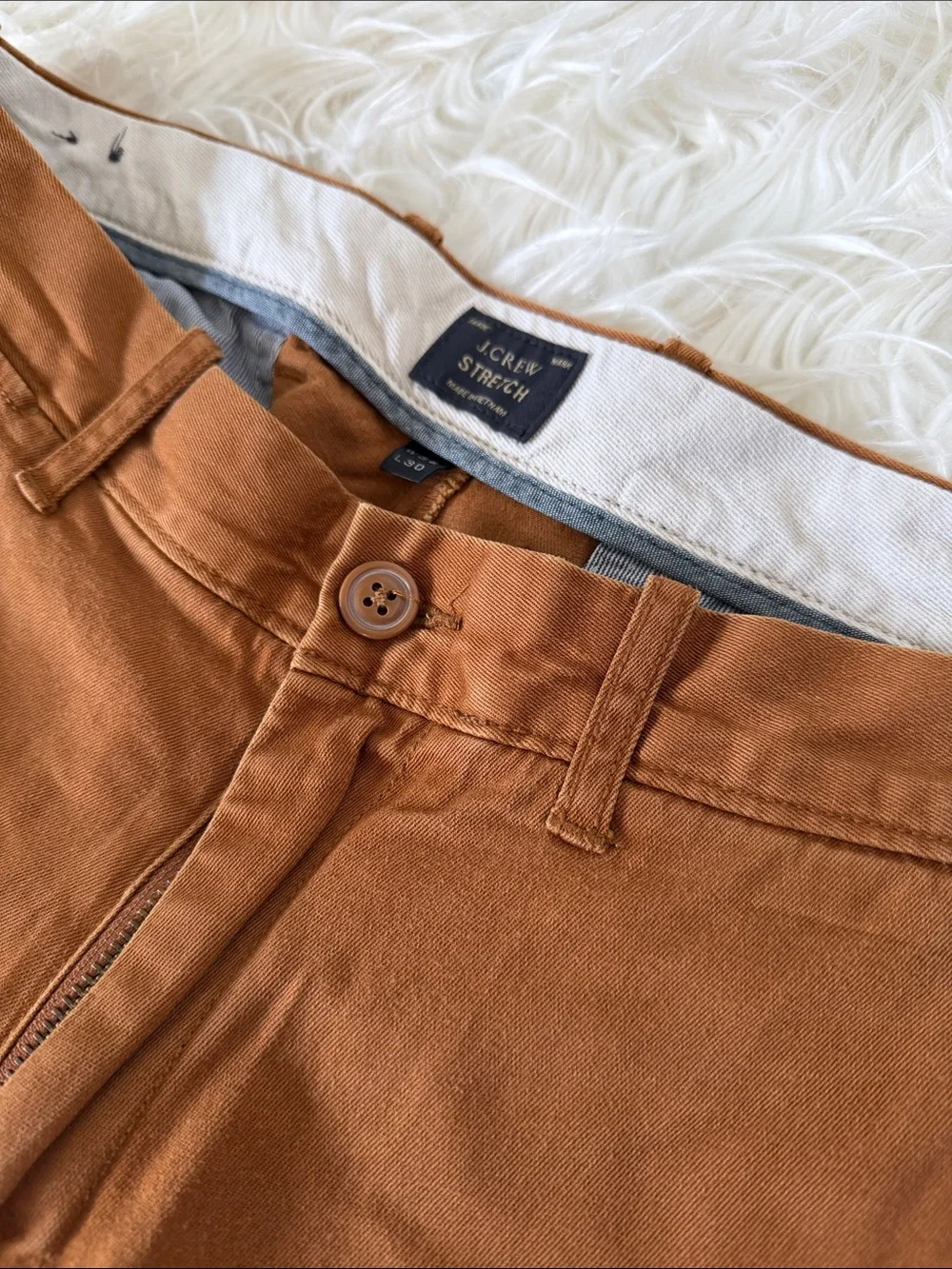 J. Crew Stretch Slim Men’s Jeans - Rust Brown